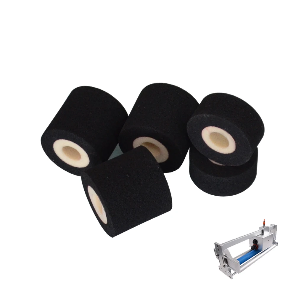 Imagem -04 - Rolo de Tinta de Estampagem Quente Roda para Fricção Data Codificação Máquina Preto e Branco 36*32 mm