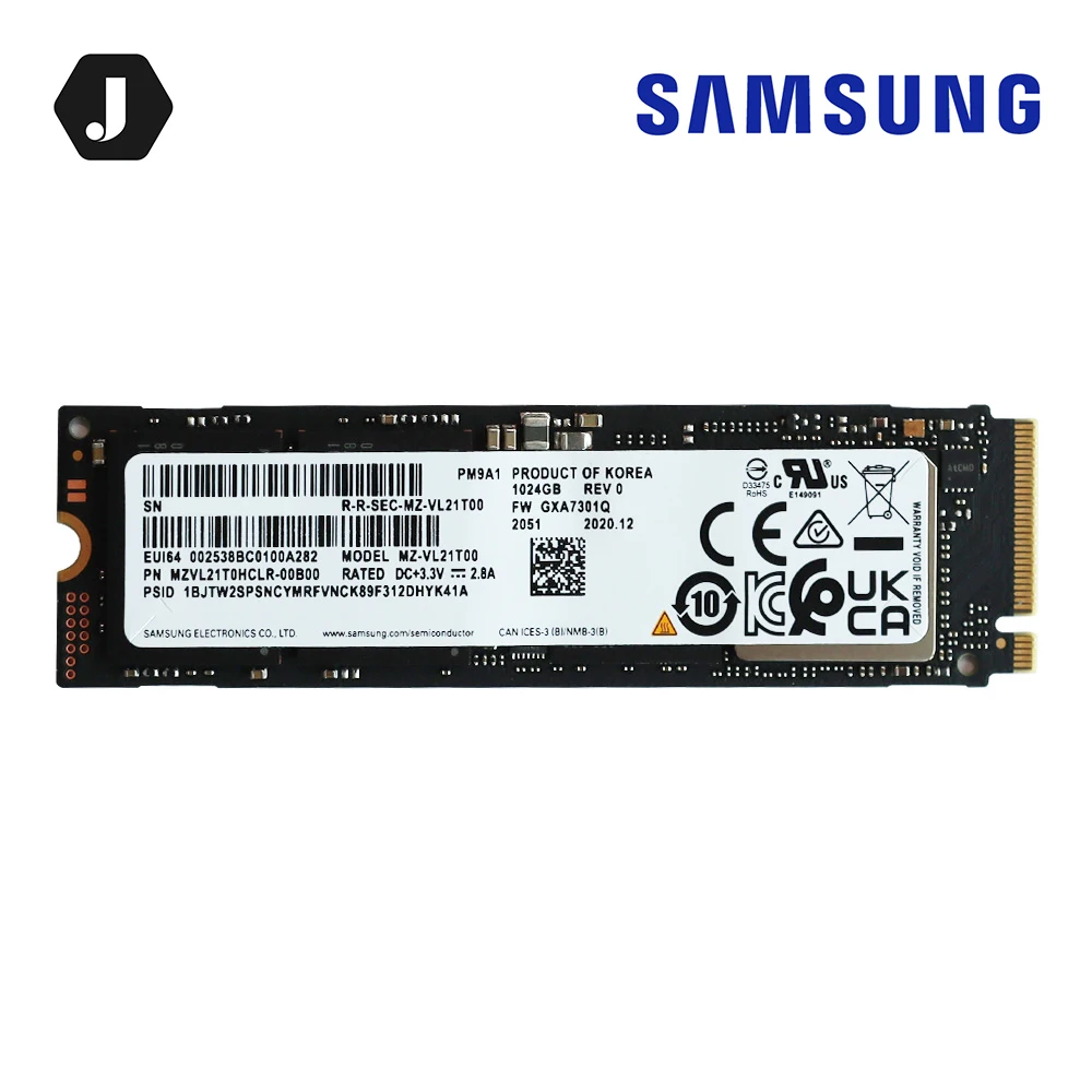 Samsung PM9A1 512GB/1TB/2TB NVME M.2 parallel import A/S 2 years M.2 Sread