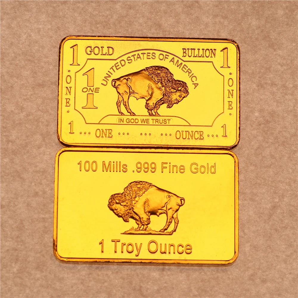 1 Troy One Ounce 100 Mills .999 Fine Gold Collector Bar