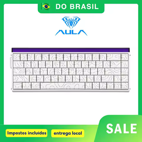 AULA HERO 68HE Teclado com interruptor magnético Gatilho rápido 8K Retorno Esports Gamer Teclado RGB Teclado para jogos com fio