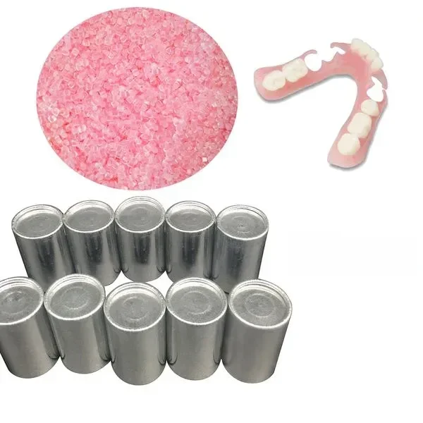 10 Dosen/1 Beutel Dental labor Prothese flexibles Acryl ohne Blutst reifen flexible Teil materialien