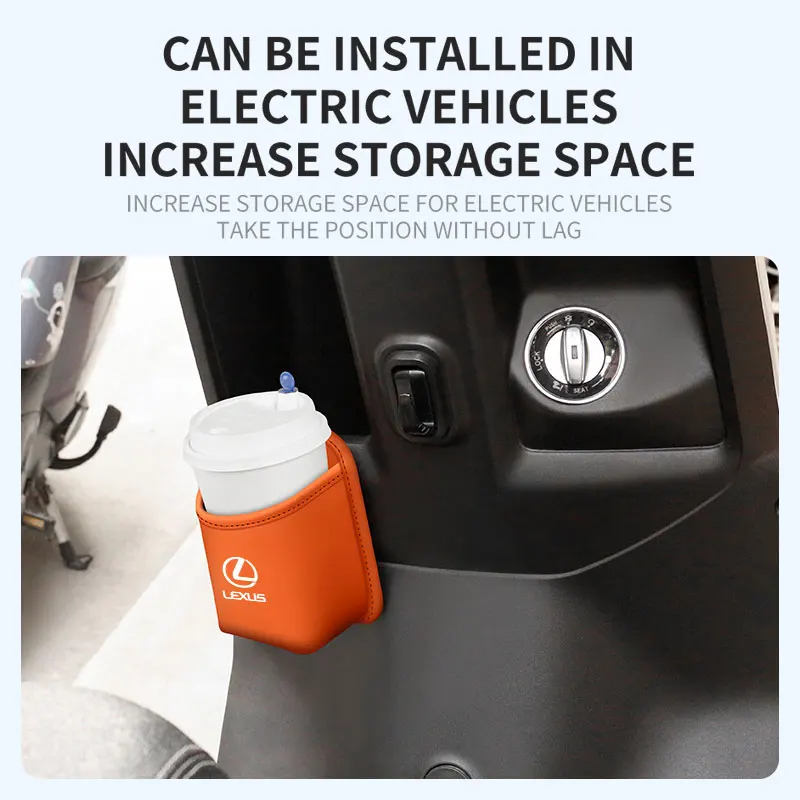 بو الجلود حامل الكأس سيارة صندوق منظم لكزس ES GS IS LS RX NX UX LX GX RC LC RZ CT HS SC ES350 RX350 RX450h LS500h LC500 V