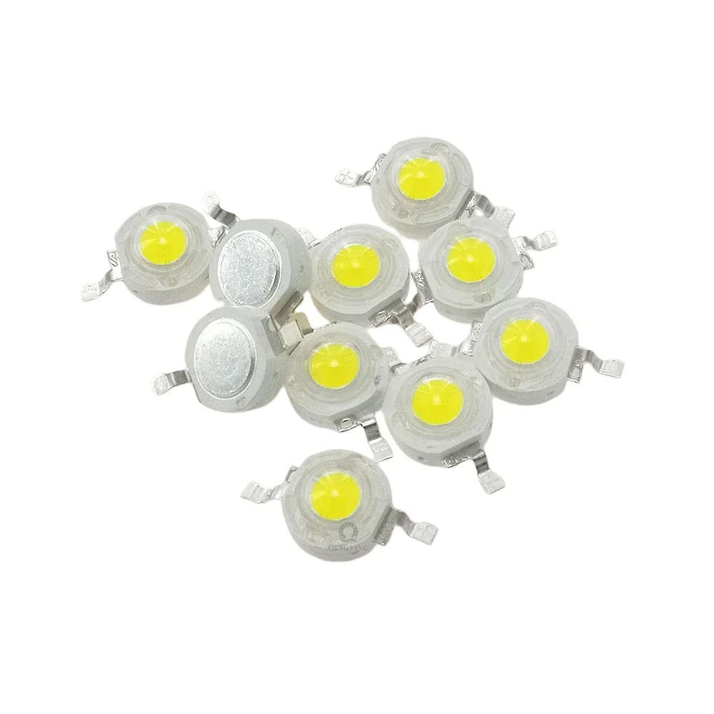 10 pièces 1W 3W puce LED Epistar haute puissance lampe perles 3V 3.2V-3.6V Nature chaude blanc froid 3000K 4500K 6500K 10000K 20000K 30000K