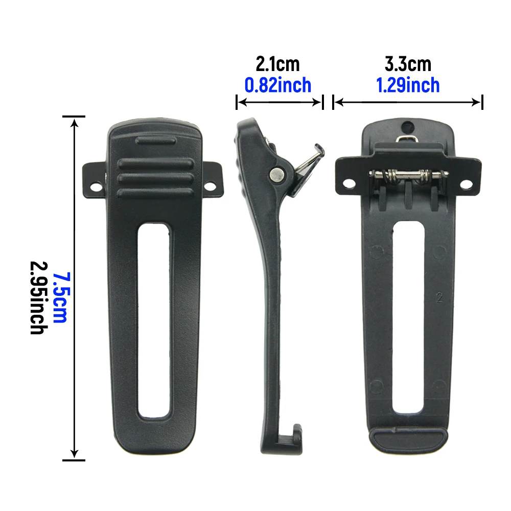 10 sztuk oryginalny Walkie Talkie BAOFENG zaczep do paska dla Baofeng GT-3 GT-3TP GT3 dwukierunkowe Radio wymiana Radio zaczep na pasek