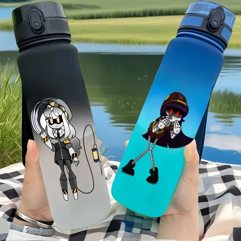 650ML Murder Drones Season  game Character Water Cup Portable Children's  Outdoor  Large Capacity Plastic Antidrip Water Bottle