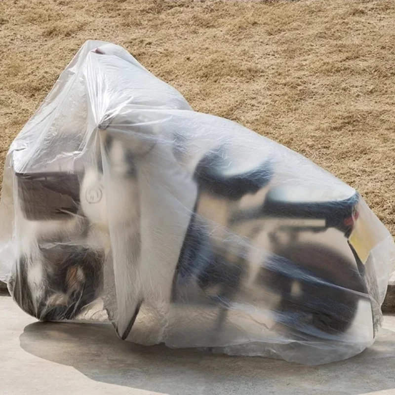 AliExpress Motorcycle clothing disposable transparent rain and dust proof electric bike cover plastic film