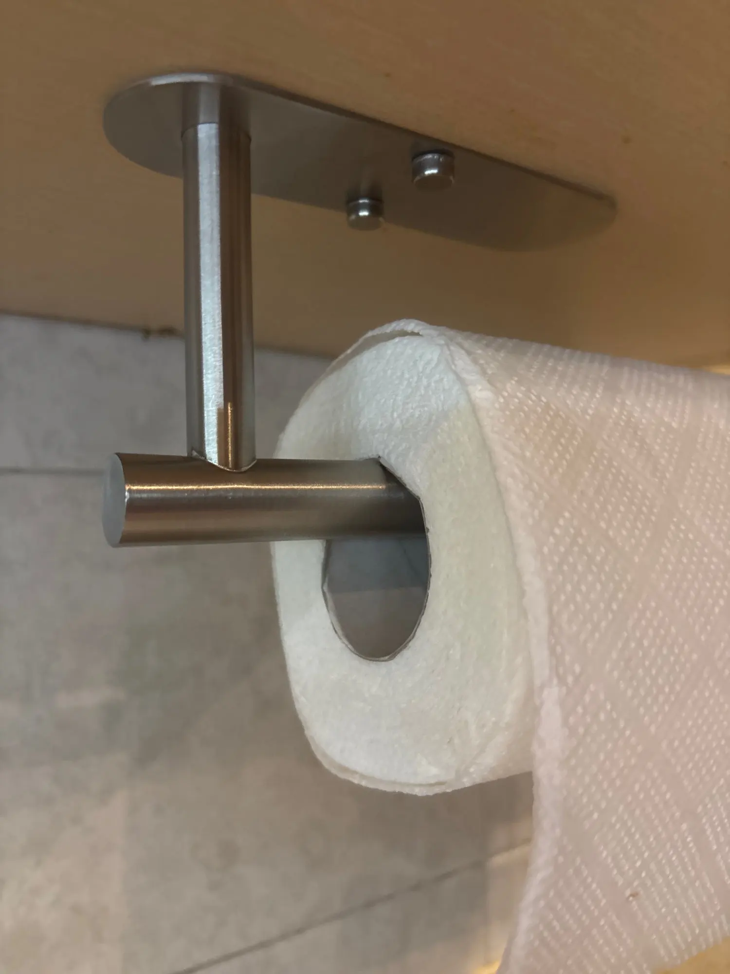 Kitchen Paper Towel Holder Adhesive Tissue Hanger Toilet Roll Paper Dispenser Cabinet Storage Napkin Rack Bathroom Accessories photo review