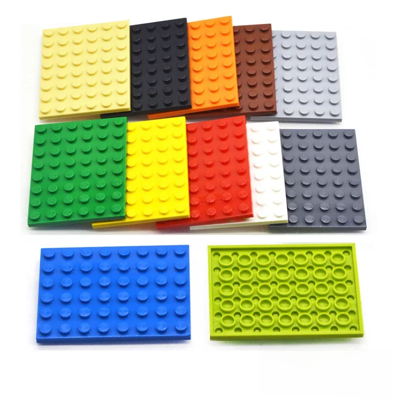 Blocs de construction pour enfants, 50 pièces, 6x8 points, 12 couleurs, éducatif, créatif, Compatible avec 3036 jouets pour enfants