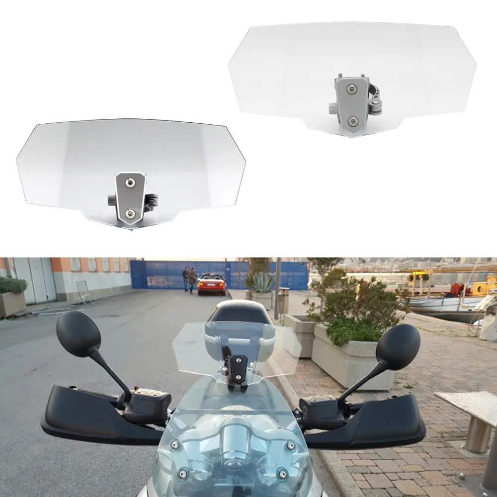 

For Motorcycle Universal Heightened Small Windshield Modified Small Windshield With Adjustable Small Windscreen