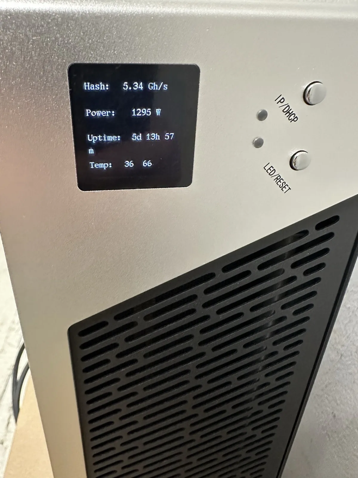 PURE New Fluminer L1 Pro 6GH/s Scrypt Cryptocurrency Mining Machine