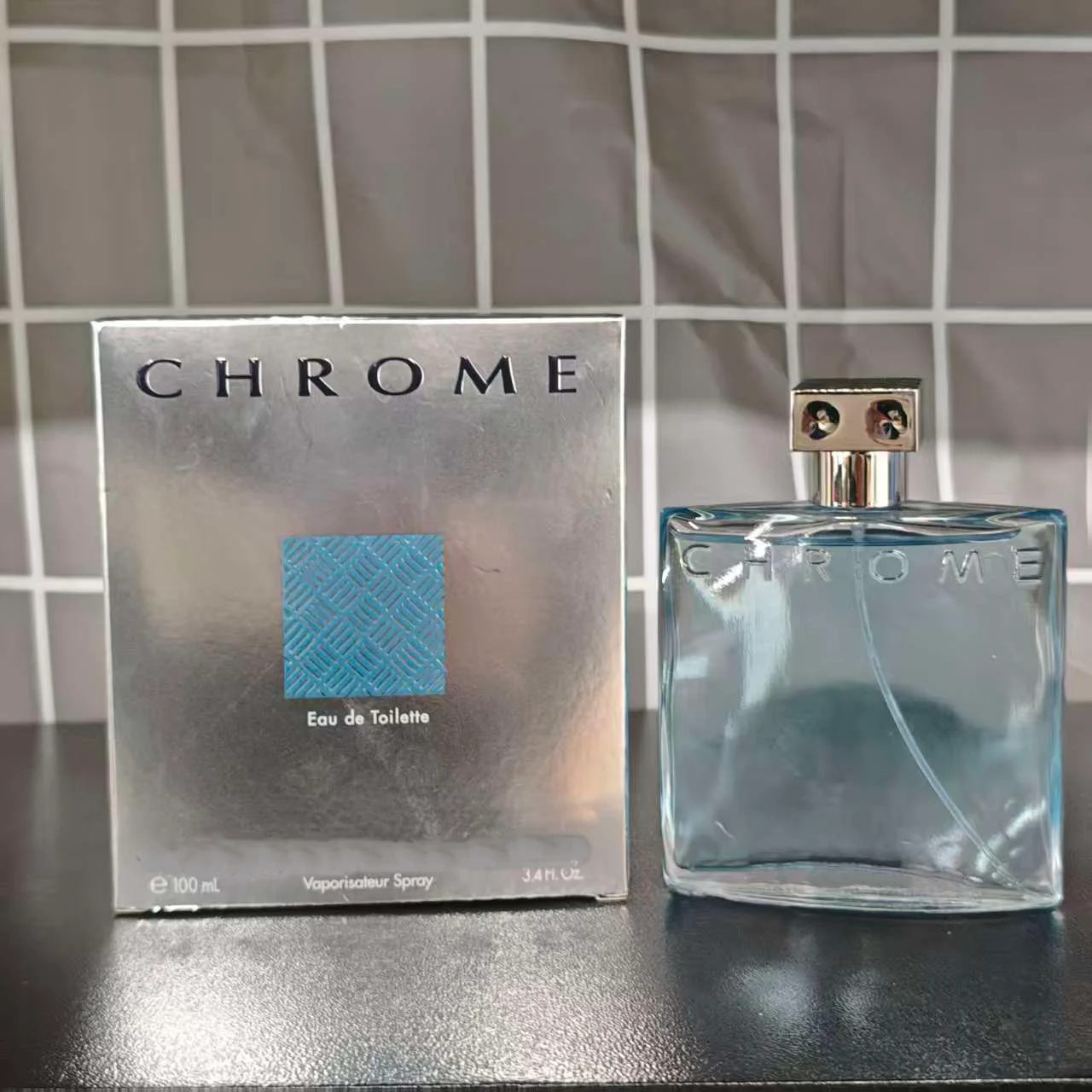 

Eau de Toilette Spray 3.4 Fl Oz Pack Azzaro Chrome Fresh Aquatic Mens Cologne Birthday gifts and date essentials