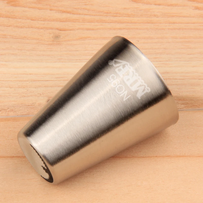 MRF 1PCS Stainless Steel 18/8 Standard Russian Flower Pastry Piping Nozzle,Cupcakes Dessert Icing Tip HBNO95