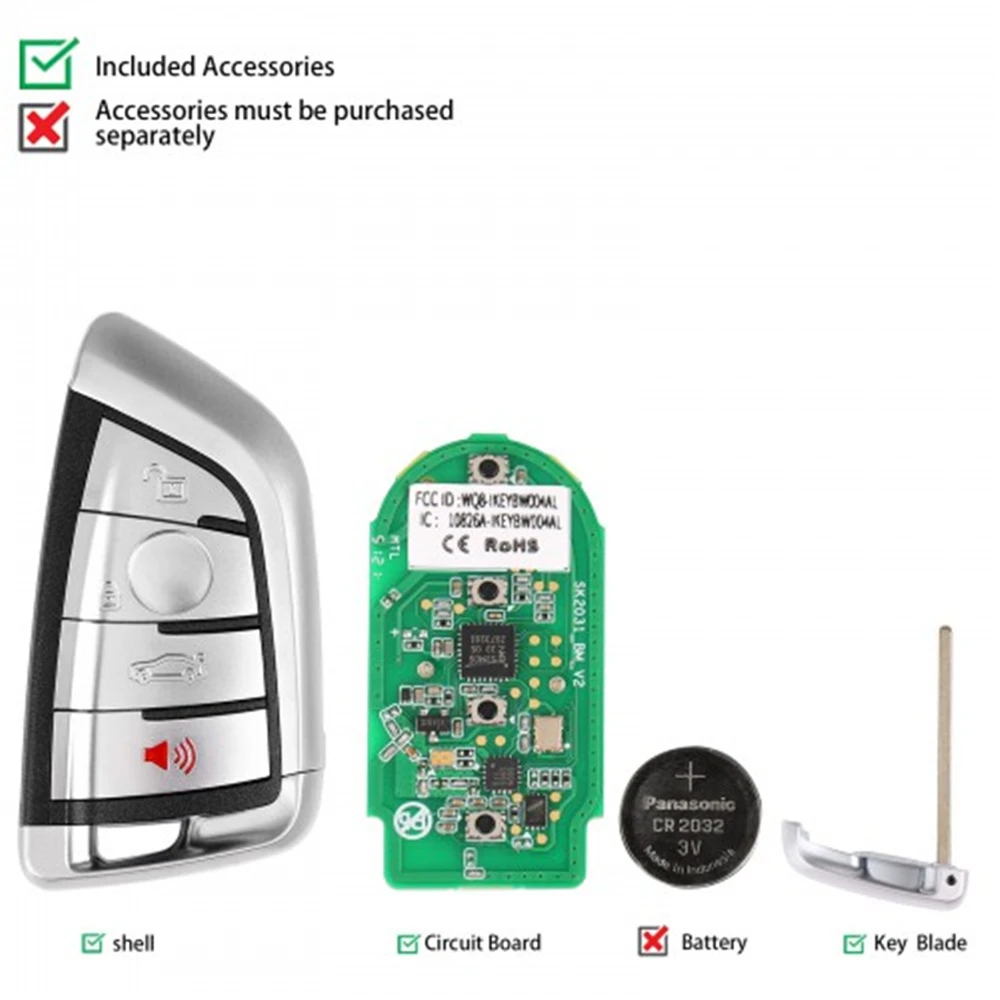 AUTEL MaxiIM KM100 IKEY Series llaves de coche remotas inteligentes universales, múltiples modelos, BMW, HONDA, NISSAN, Hyundai, 1, 2, 3, 5 piezas