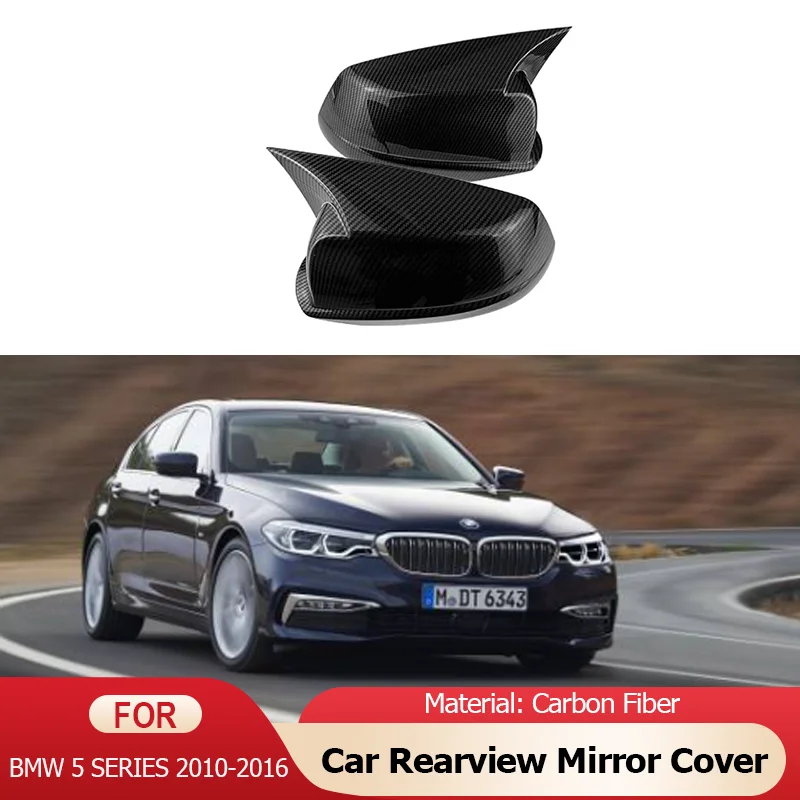 

for BMW 5 Series F10 F18 2010 2011 2012 2013 2014 2015 2016 Carbon Fiber Car Rearview Wing Mirror Covers Caps Mirror Case Cover