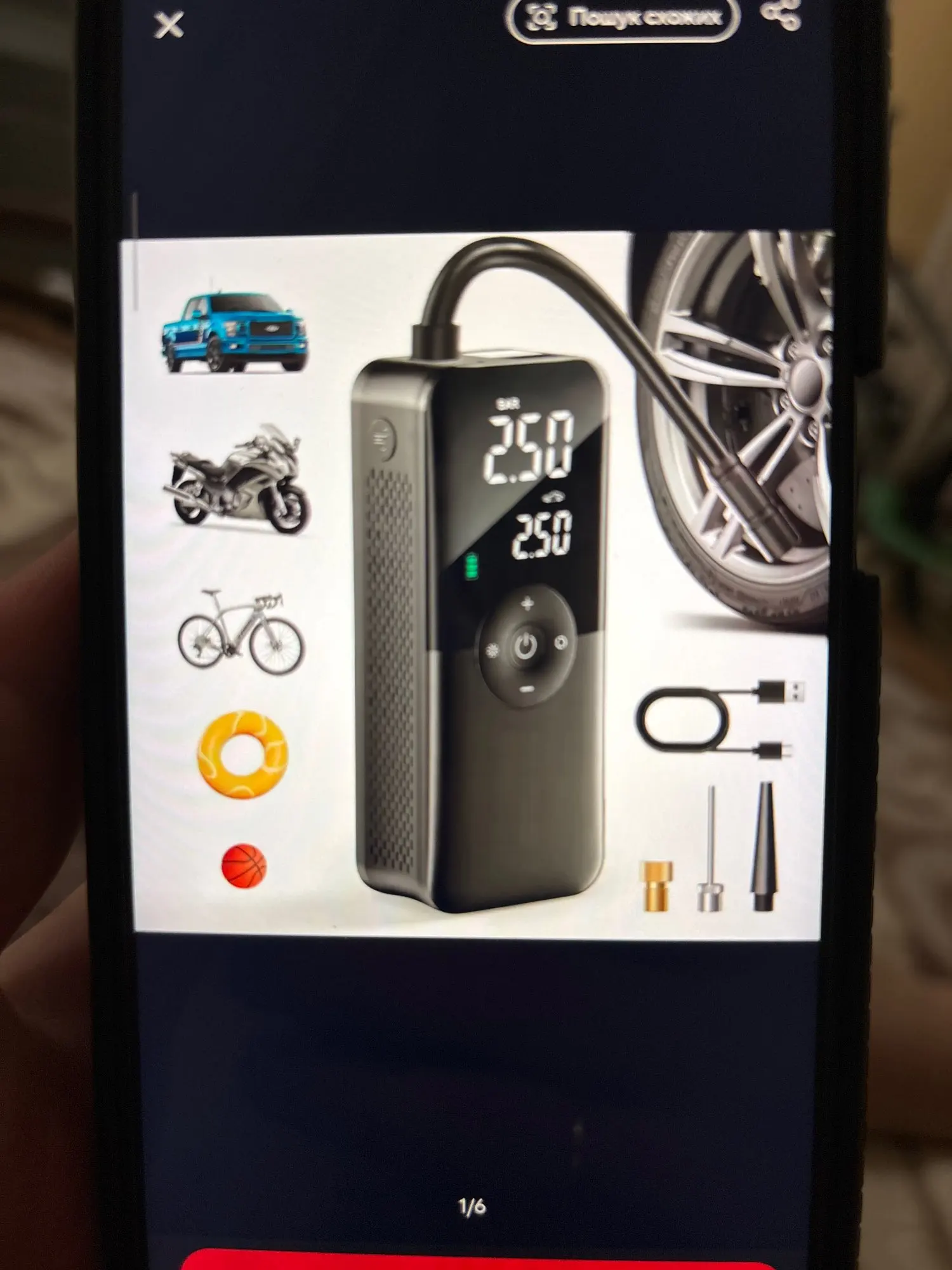 VanVolt AirGo™ Cordless Digital Tyre Inflator - Portable 150 PSI Air Pump photo review
