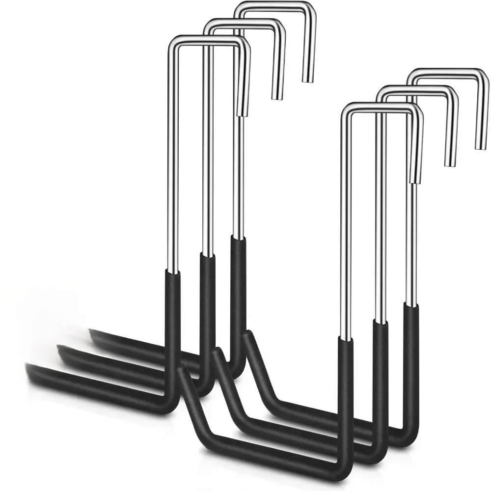 AliExpress 2025 1Pcs Hanging Hooks Vinyl Coated Heavy Duty Large Garage Wall Hook Rafter Hanger Hook Garage Bike Ladder Hooks Good
