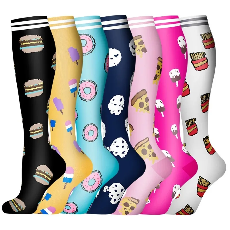 AliExpress NONE 1PAIR New Compression Stockings Varicose Veins Socks Women Men Leg Pressure Nursing Socks Outdoor Running Cycling Compress Socks