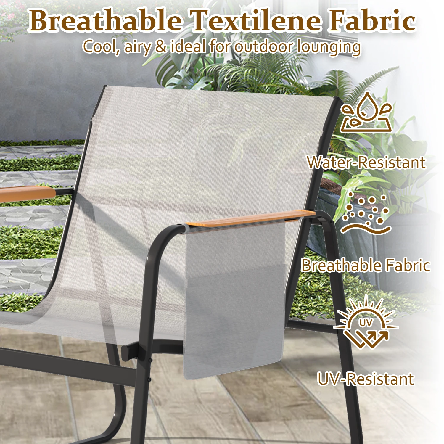 6-Piece Textilene Patio Conver - огляд і ціна Outdoor Furniture On Sale