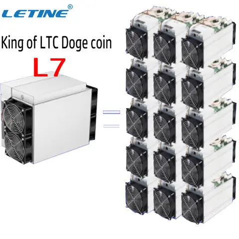 

AY New BITMAIN Antminer L7 8800MH/S LTC Litecoin & DOGE coin Miner