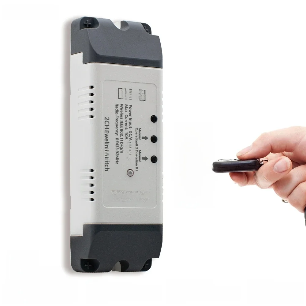 EWeLink Inteligentny Przełącznik Automatyzacji Domu 433 RF Przekaźnik Chwilowy z Funkcją Samozatrzaskowania DC AC 12V 24V 220V Moduł Timer DIY Kompatybilny z Alexa — zdjęcie produktu 7
