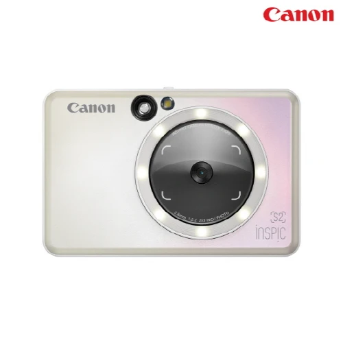 Canon Infix S2 Prism White Instant Camera Printer ZV-223A Portable Photo Printer Smart Phone Photo Intrification Polaro ed