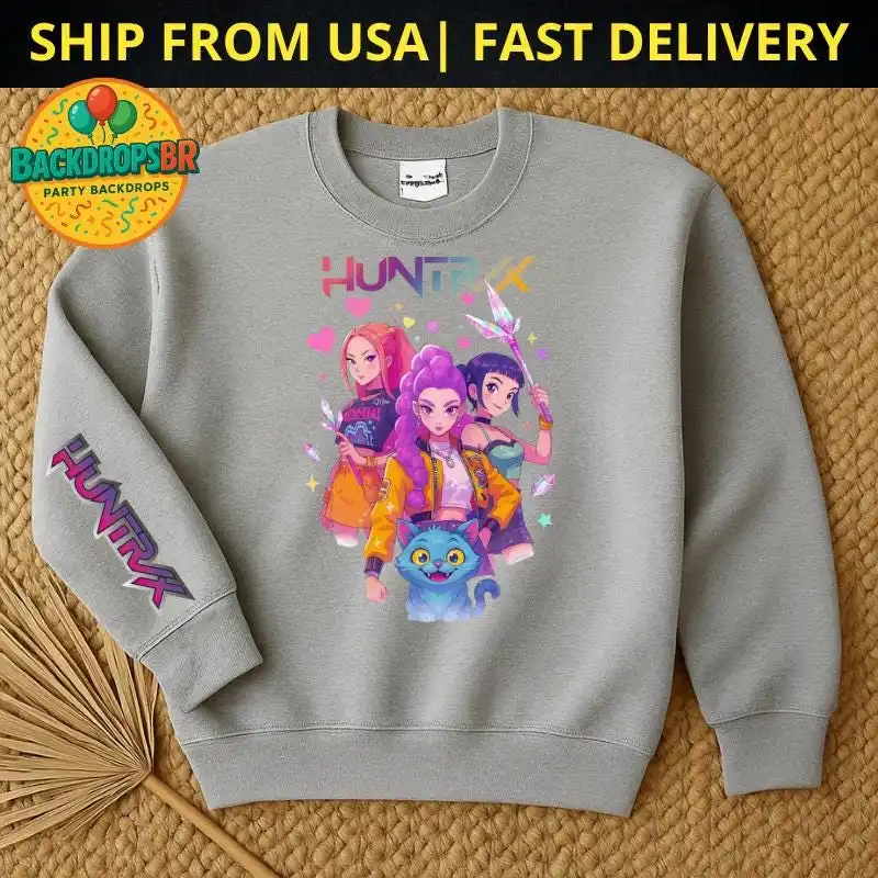 

Kpop Demons hunters Sweatshirt Huntrix Hoodie Kpop sweater | Rumi Fast delivery Ship from USA