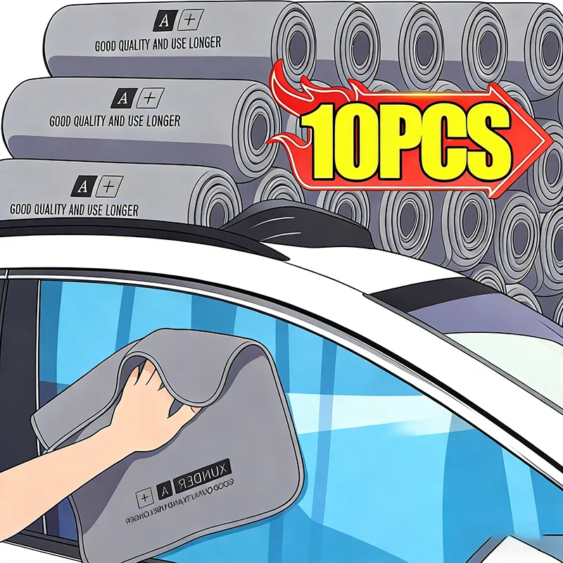 

10/1pcs Microfiber Car Washing Towels Auto Cleaning Drying Cloth High Water Absorption Hemming Car Care Detailing Cloths Rags