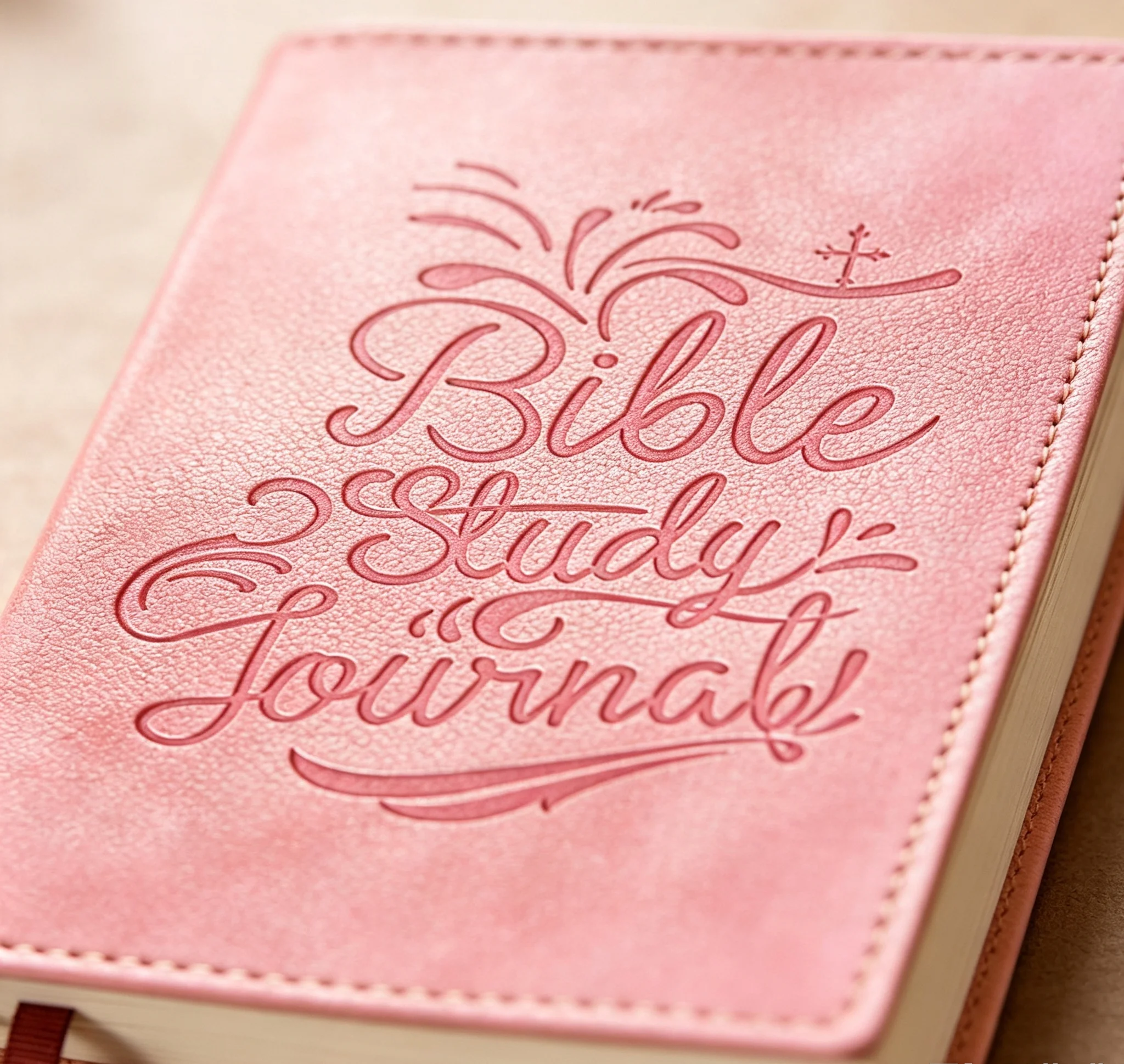 Embossed Faux Leather Bible St - Journal Leather Hardcover review and price