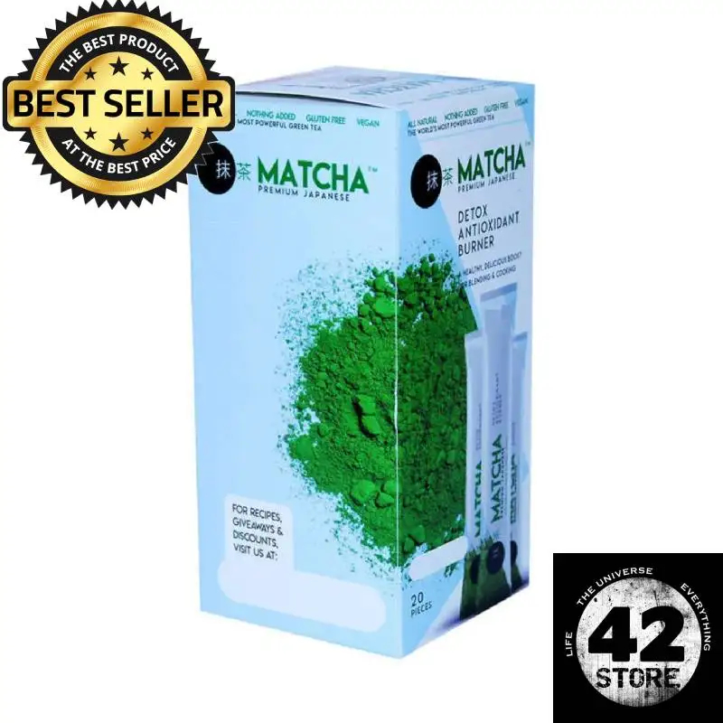 Matcha Tea Premium Emagrecimento e Detox Existem 20 saquinhos de chá em 1 caixa