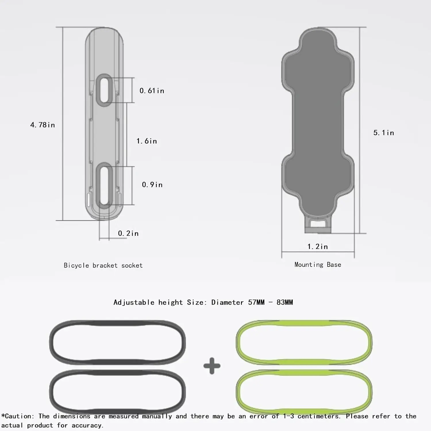 Magnetischer Flaschenhalter für Mountainbike und Rennrad, schnell abnehmbar und einfach zu entnehmen, kompatibel mit handelsüblichen Wasserflaschen. – Detail 1
