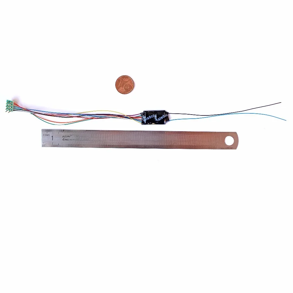 Dekodery NEM652 Dcc Mibole Loco do modeli pociągów w skali HO 870021   Z przewodami Stay Alive / marka LaisDcc / seria KungFu — zdjęcie 2