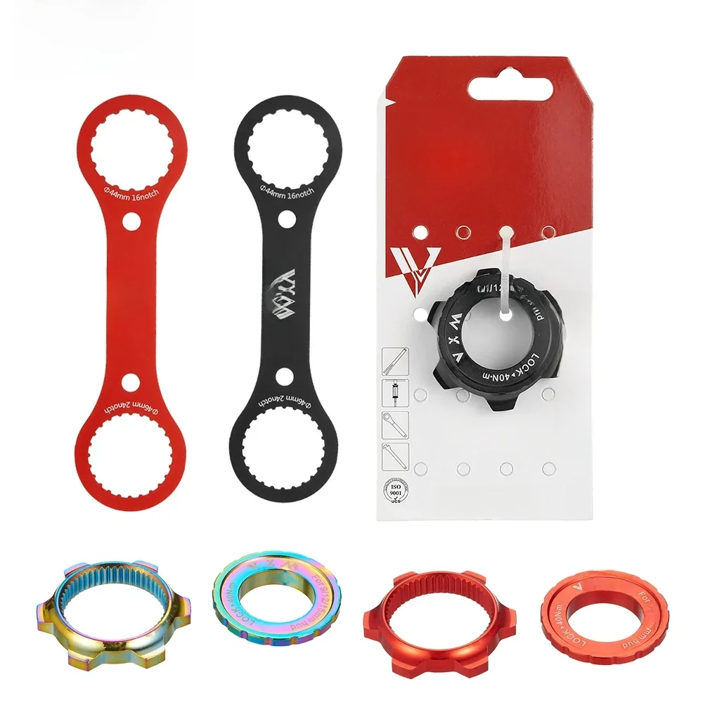 AliExpress VXM Bike Hub Center Lock Conversion With Wrench Bicycle Centerlock to 6 Hole Adapter 6 Bolt Disc Brake Rotor Cycling Accessories