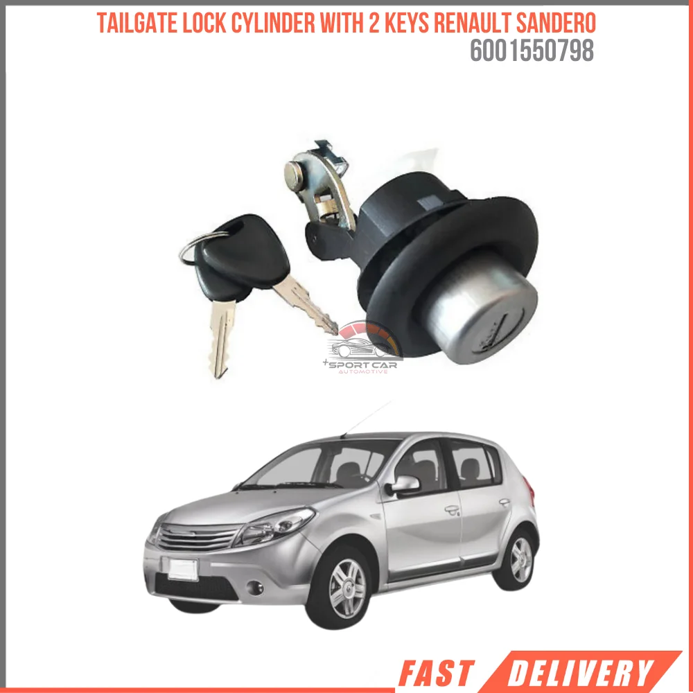 For Tailgate lock cylinder with 2 keys Renault Sandero 2007 Oem 6001550798 high quality reasonable price