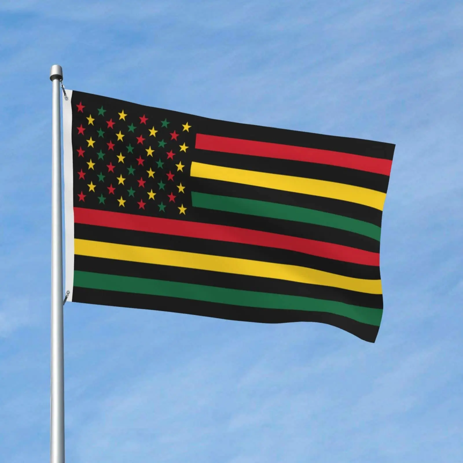 Directly Delivery 100% Polyester USA America Black independence Day Juneteenth Flags