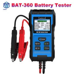 Lancol Battery Tester BAT-360 Strong Clamp Car Battery CCA Analyzer Suitable for 12V LifePO Bbattery Car Boat Truck Motorcycle