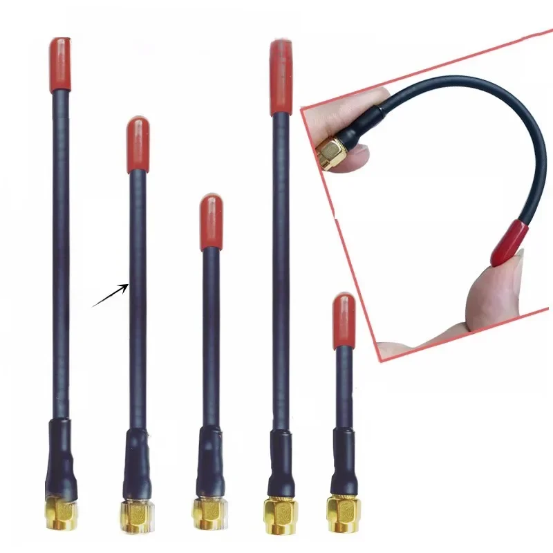 200/433/540/650/750/600 MHZ niestandardowa antena SMA długość anteny męskiej można dostosować — zdjęcie produktu 3