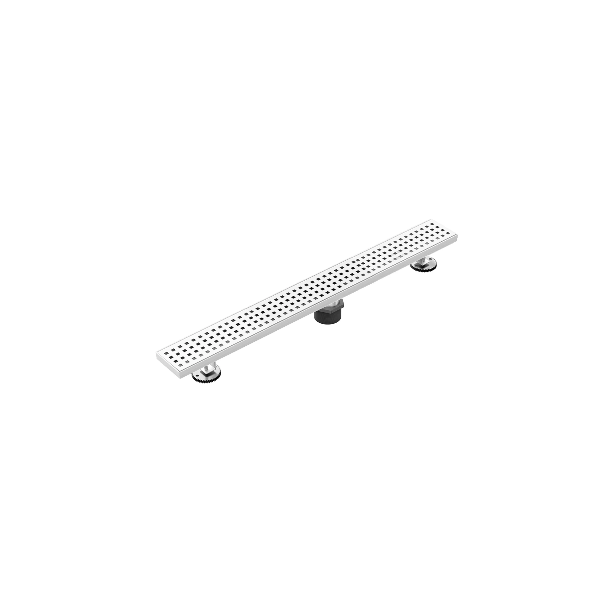 Linear Shower Drain 304 Stainless Steel, Rectangular Bathroom Floor Drain with Removable Grate & Hair Catcher - US Standard CUPC Certified, Waterproof Shower Drain for Tile/Concrete Floors