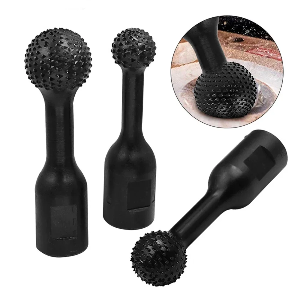 Spherical Spindles Shaped Wood Gouge 20mm/25mm/30mm Ball Gouge Power Carving Attachment for Angle Grinder Wooden Groove Carving