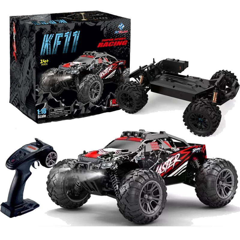 

New KF11 Rc Car 1:16 Remote Control Four-Wheel Drive Car Off-Road Climbing Drift High-Speed Car Model Boy Birthday Gift