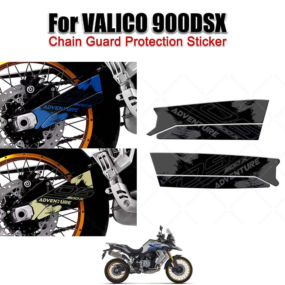 

For Voge valico 900dsx Motorcycle Accessories Motorcycle Chain Cover Protection 3D Sticker Waterproof Decorative Sticker