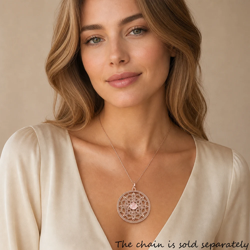 Anhänger Opal Lotus Marke 925 Sterling Silber Glam Schmuck Europa Stil Trendy Zubehör Seele Geschenk Für Frau – Detail 1