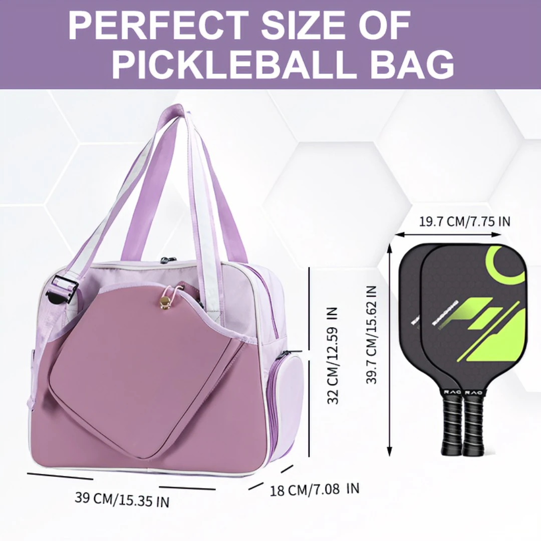 Premium Pickleball Paddle Bag with Shoe Compartment Large Capacity Multi-Functional Tennis Badminton Racket Pack Waterproof Spor