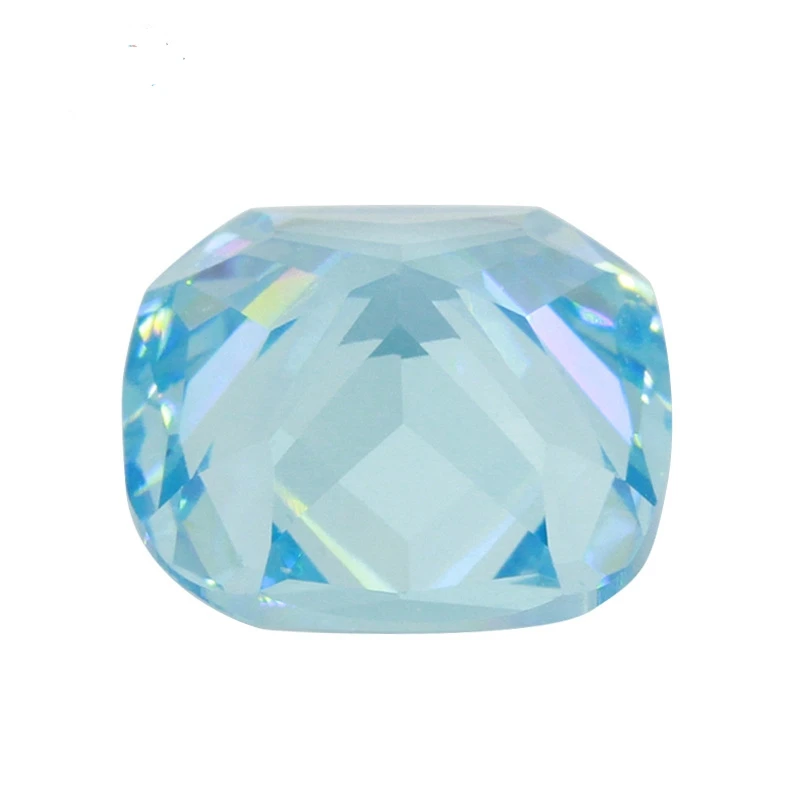 Boxed helle Farbe Aquamarin 12 × 12mm quadratischen Schnitt für Schmuck machen lose Edelstein DIY – Detail 4