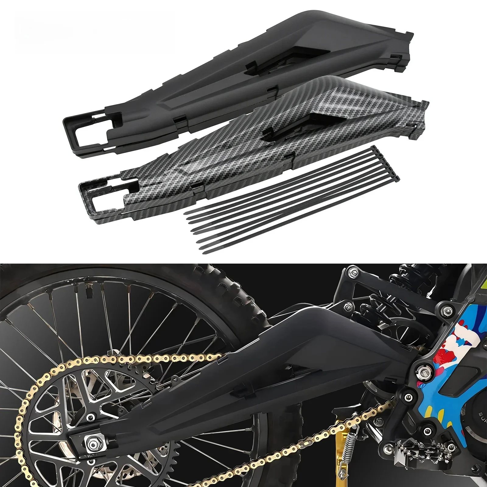 AliExpress NONE Motorcycle Rear Swingarm Swing Arm Protector Cover For Surron Sur-Ron Light Bee S/X For Segway X260 X160 Electric Bike Motocross