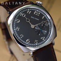 Baltany 1921 38MM VD78 Classic Men's Quartz Watch Luxury Sapphire Stainless Steel Leather Waterproof 5Bar reloj hombre watch