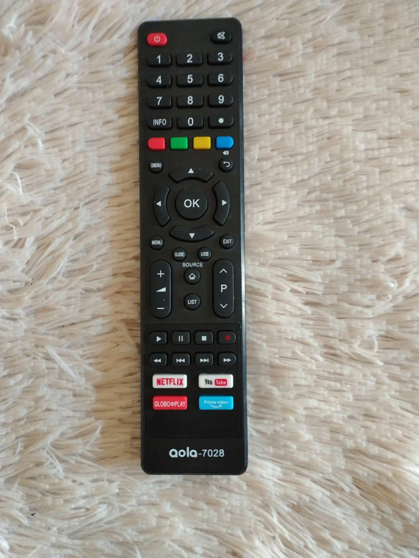 Le-7250 Control Tv Philco Smart 4K Netflix Key Globe Play 9028