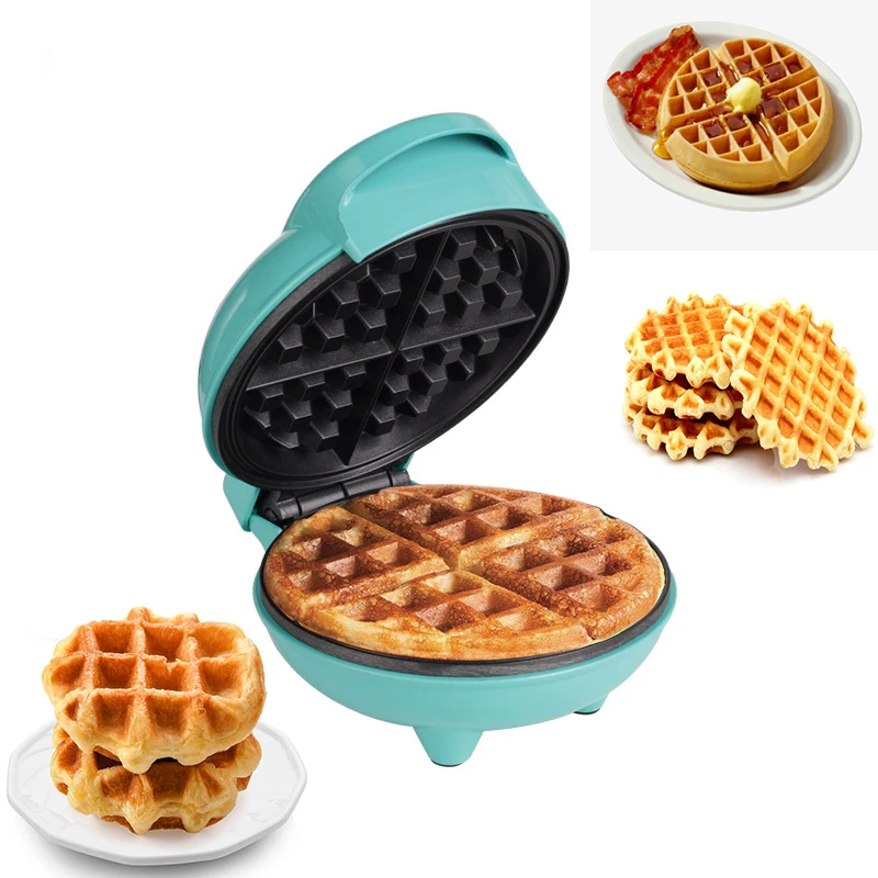 Electric Portable Grill Waffle Maker Pancake Cake Dessert Breakfast Maker Baking Mold Multifunctional Household Appliances