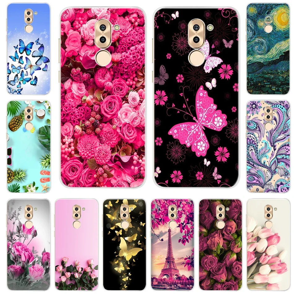Moda etui na telefony dla Huawei GR5 2017 tylna pokrywa silikonowa miękka TPU Case dla Huawei Mate 9 Lite Case Coque Honor 6X Funda — zdjęcie 2