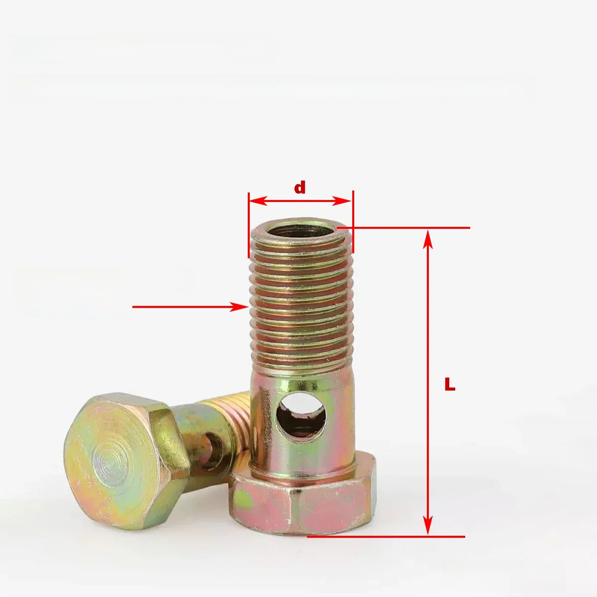 Vis creuse hexagonale monotrou Double trou/boulon de moteur Diesel/boulon de débordement hydraulique de Joint de charnière de tuyau de retour d'huile