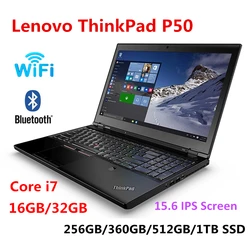 2023 For Lenovo laptop ThinkPad P50 i7 6820 16g/32g Ram 15.6 IPS screen 1920*1080 hq  second hand notebook with WIFI Bluetooth